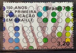 C 1128 Selo 150 Anos Publicacao Braille Mao 1979