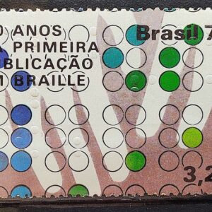 C 1128 Selo 150 Anos Publicacao Braille Mao 1979