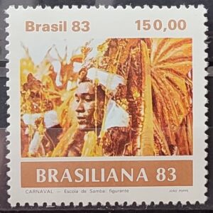 C 1308 Selo Carnaval Brasileiro Indio 1983
