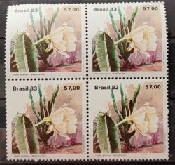 C 1353 Selo Flora Cacto Mandacaru 1983 Quadra