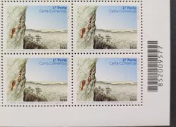 C 3295 Selo Arte Rupestre na Amazonia 2013 Quadra Codigo de Barras