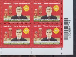 C 3363 Selo Umbanda Religiao 2014 Quadra Codigo de Barras