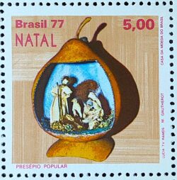 C 1015 Selo Natal Religiao Presepio Natividade 1977