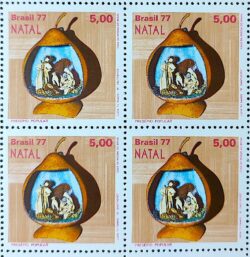 C 1015 Selo Natal Religiao Presepio Natividade 1977 Quadra