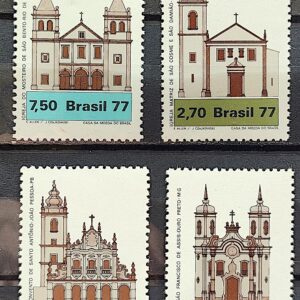 C 1024 Selo Arquitetura Religiosa Igreja Matriz Ouro Preto Religiao 1977 Serie Completa