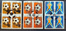 C 1030 Selo Copa do Mundo de Futebol Argentina 1978 Serie Completa Quadra CBC RN PA MG