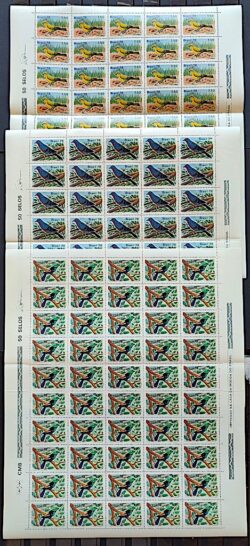 C 1036 Selo Passaros Brasileiros Fauna Ave 1978 Serie Completa Folha