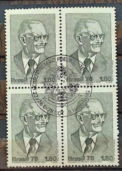 C 1041 Selo Presidente Geisel Militar Chefe de Estado 1978 Quadra CPD MG