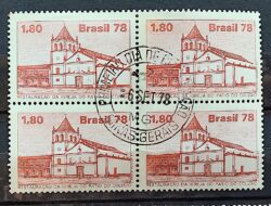 C 1050 Selo Igreja do Patio do Colegio Religiao Arquitetura 1978 Quadra CPD MG