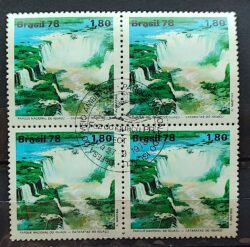 C 1053 Selo Meio Ambiente Foz do Iguacu Cataratas 1978 Quadra CPD PR