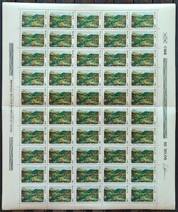 C 1070 Selo Paisagem Brasileira na Pintura Sabara Alberto Guignard Arte 1978 Folha