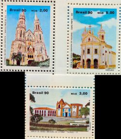 C 1667 Selo Arquitetura Religiosa Religiao Igreja Catedral 1990 Serie Completa