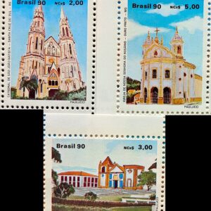 C 1667 Selo Arquitetura Religiosa Religiao Igreja Catedral 1990 Serie Completa