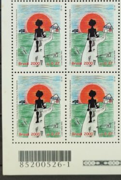 C 2295 Selo Crianca e Cidadania Direito Justica 2000 Quadra Codigo de Barras