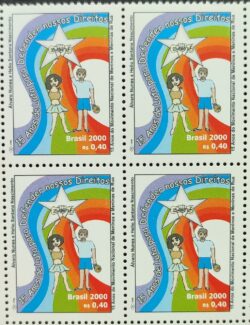 C 2296 Selo Movimento Nacional dos Meninos e Meninas de Rua 2000 Quadra