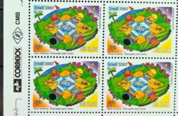 C 2708 Selo Educação para Todos Computador 2007 Quadra Vinheta Correios