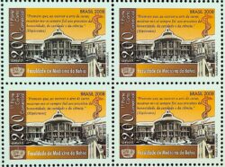 C 2727 Selo 200 Anos Faculdade de Medicina da Bahia 2008 Quadra