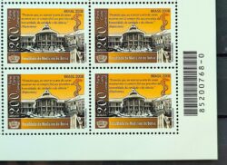 C 2727 Selo 200 Anos Faculdade de Medicina da Bahia 2008 Quadra Codigo de Barras