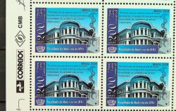 C 2728 Selo 200 Anos Faculdade de Medicina do Rio de Janeiro 2008 Quadra Vinheta Correios