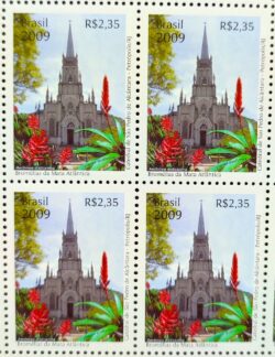 C 2781 Selo Relacoes Diplomaticas Tailandia Igreja Religiao Bromelia  2009 Quadra