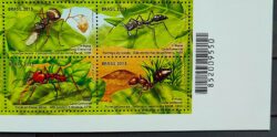 C 3280 Selo Formiga Inseto 2013 Setenant Codigo de Barras