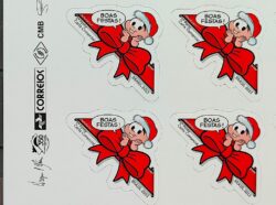 C 3312 Selo Turma da Monica Natal Laco 2013 Quadra Vinheta Correios