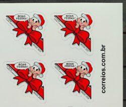 C 3312 Selo Turma da Monica Natal Laco 2013 Quadra Vinheta Site