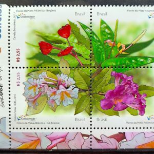 C 3708 Selo Flores da Mata Atlântica 2017 Com Aroma Vinheta Correios