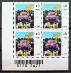 C 3797 Selo Museu Nacional do Rio de Janeiro Mercosul 2018 Quadra Codigo de Barras