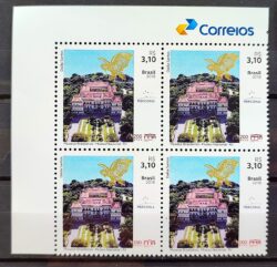 C 3797 Selo Museu Nacional do Rio de Janeiro Mercosul 2018 Quadra Vinheta Correios