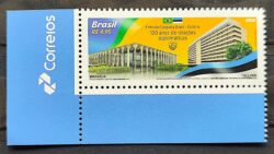 C 4024 Selo Relacoes Diplomaticas Estonia Brasilia Talin Mao Itamaraty Bandeira 2021 Vinheta Correios
