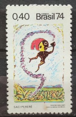 C 829 Selo Lendas Populares Saci Perere 1974 CLM