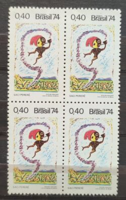 C 829 Selo Lendas Populares Saci Perere 1974 Quadra