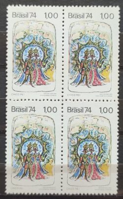 C 831 Selo Lendas Populares Chico Rei 1974 Quadra