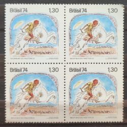 C 832 Selo Lendas Populares Negrinho do Pastoreio 1974 Quadra