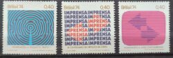 C 835 Selo Meios de Comunicacao Imprensa 1974 Serie Completa