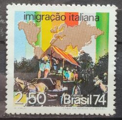 C 844 Selo Imigracao Japonesa Japao Mapa 1974 MH