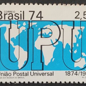 C 858 Selo Centenario da Uniao Postal Universal UPU Servicos Postais 1974 CLM