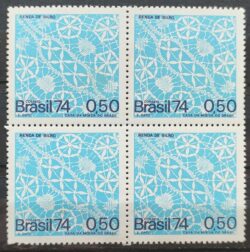 C 860 Selo Cultura Popular Renda de Bilro 1974 Quadra