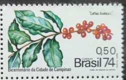 C 863 Selo Cidade de Campinas Cafe 1974