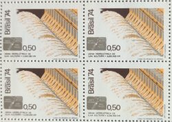 C 867 Selo Hidreletrica de Ilha Solteira Energia Agua Mapa 1974 Quadra