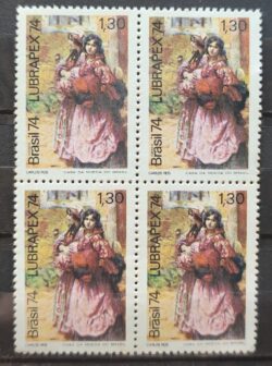 C 869 Selo Tela Cachopas Lubrapex 1974 Quadra CMC 1