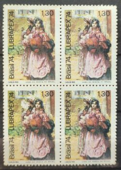 C 869 Selo Tela Cachopas Lubrapex 1974 Quadra CMC 2