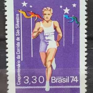 C 871 Selo Corrida de Sao Silvestre Atletismo Esporte 1974