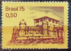 C 878 Selo Fortalezas Coloniais Monte Serrat Militar 1975
