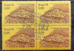C 879 Selo Fortalezas Coloniais N S Remedios 1975 Quadra CBC RJ