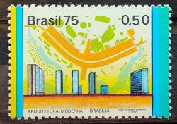 C 881 Selo Habitacoes no Brasil Brasilia 1975