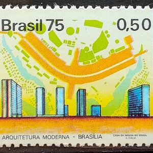 C 881 Selo Habitacoes no Brasil Brasilia 1975