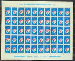 C 904 Selo Embratel Estacao Terrena de Tangua Comunicacao Mapa 1975 Folha