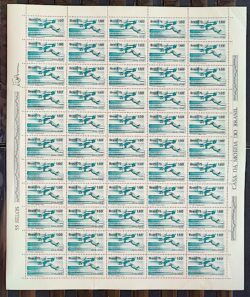 C 919 Selo Salto Triplo Atletismo Esporte Mexico 1975 Folha